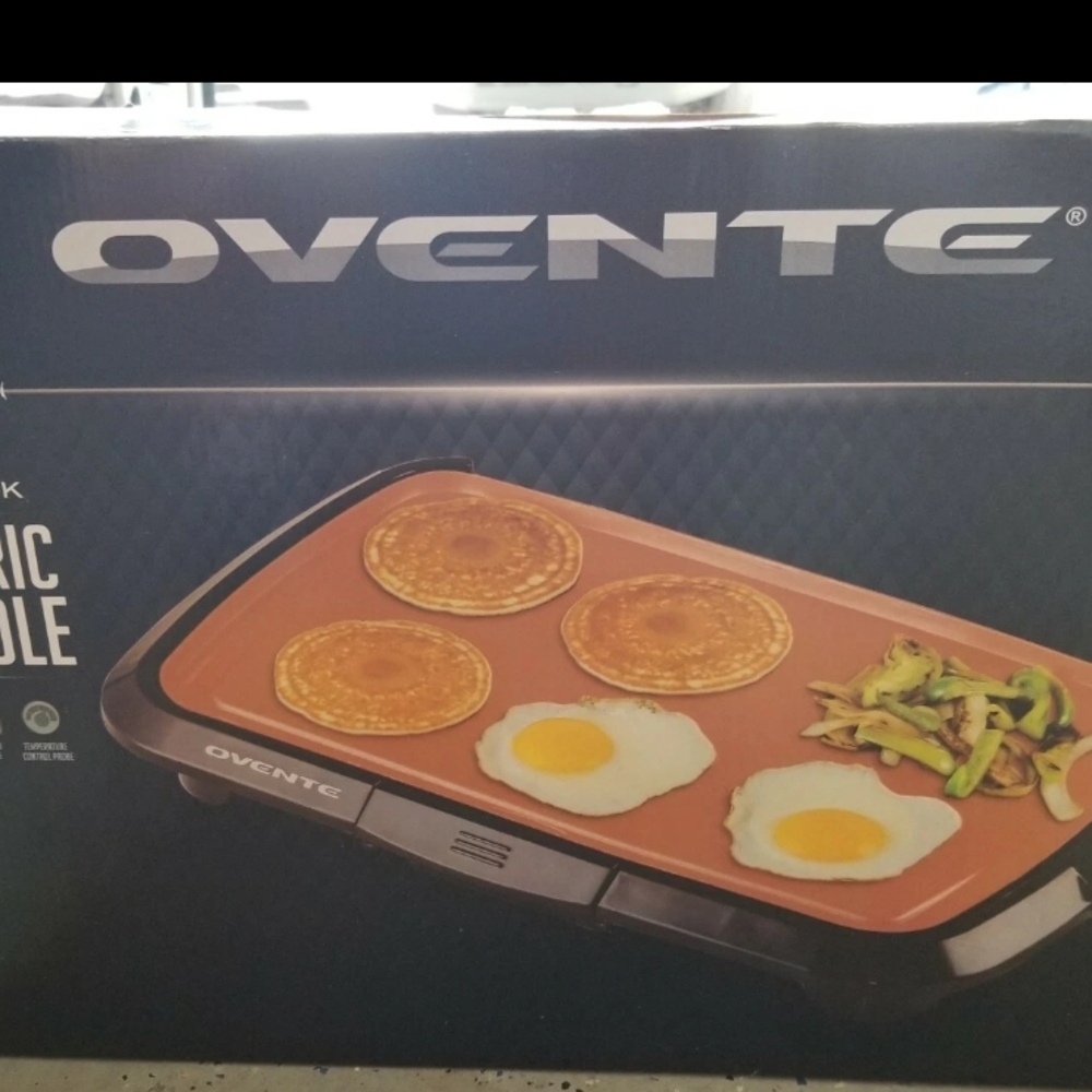 Ovente Electric Griddle with Copper Surface